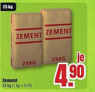 Zement 25 kg