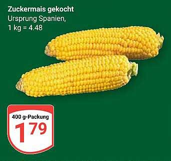 Zuckermais gekocht - Ursprung Spanien