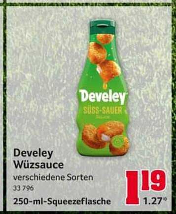 Develey Würzsauce verschiedene Sorten 250-ml-Squeezeflasche