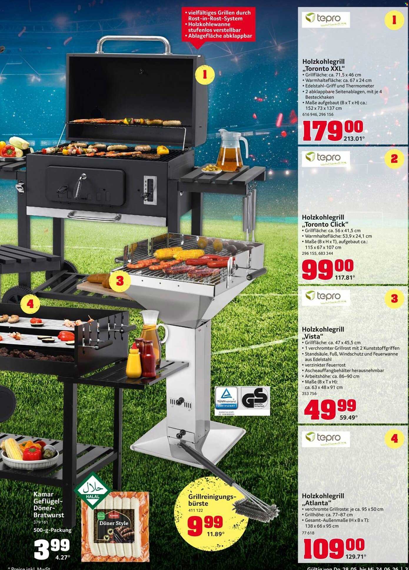 Holzkohlegrill „Toronto XXL“