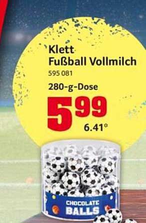 Klett Fußball Vollmilch 595 081 280-g-Dose