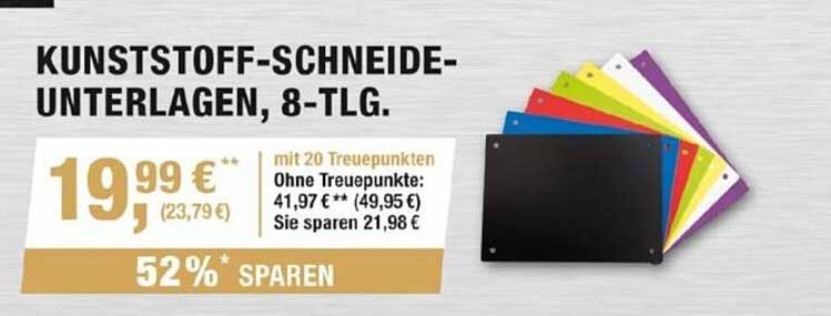 KUNSTSTOFF-SCHNEIDE-UNTERLAGEN, 8-TLG.