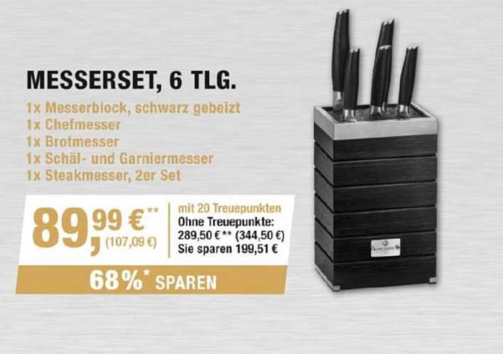 MESSERSET, 6 TLG.