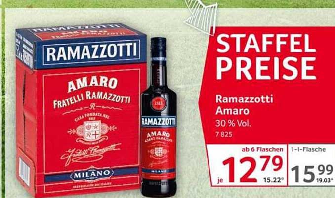 Ramazzotti Amaro 30 % Vol.