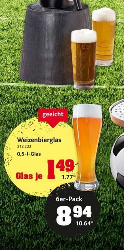 Weizenbierglas 0,5-l-Glas