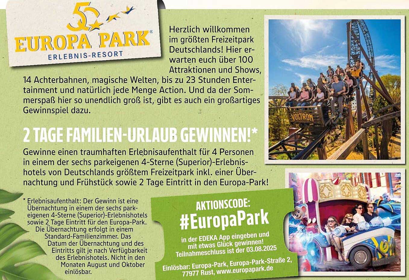 2 Tage Familien-Urlaub im Europa-Park gewinnen!