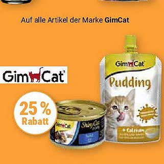 25% Rabatt auf alle Artikel der Marke GimCat