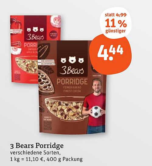 3 Bears Porridge verschiedene Sorten