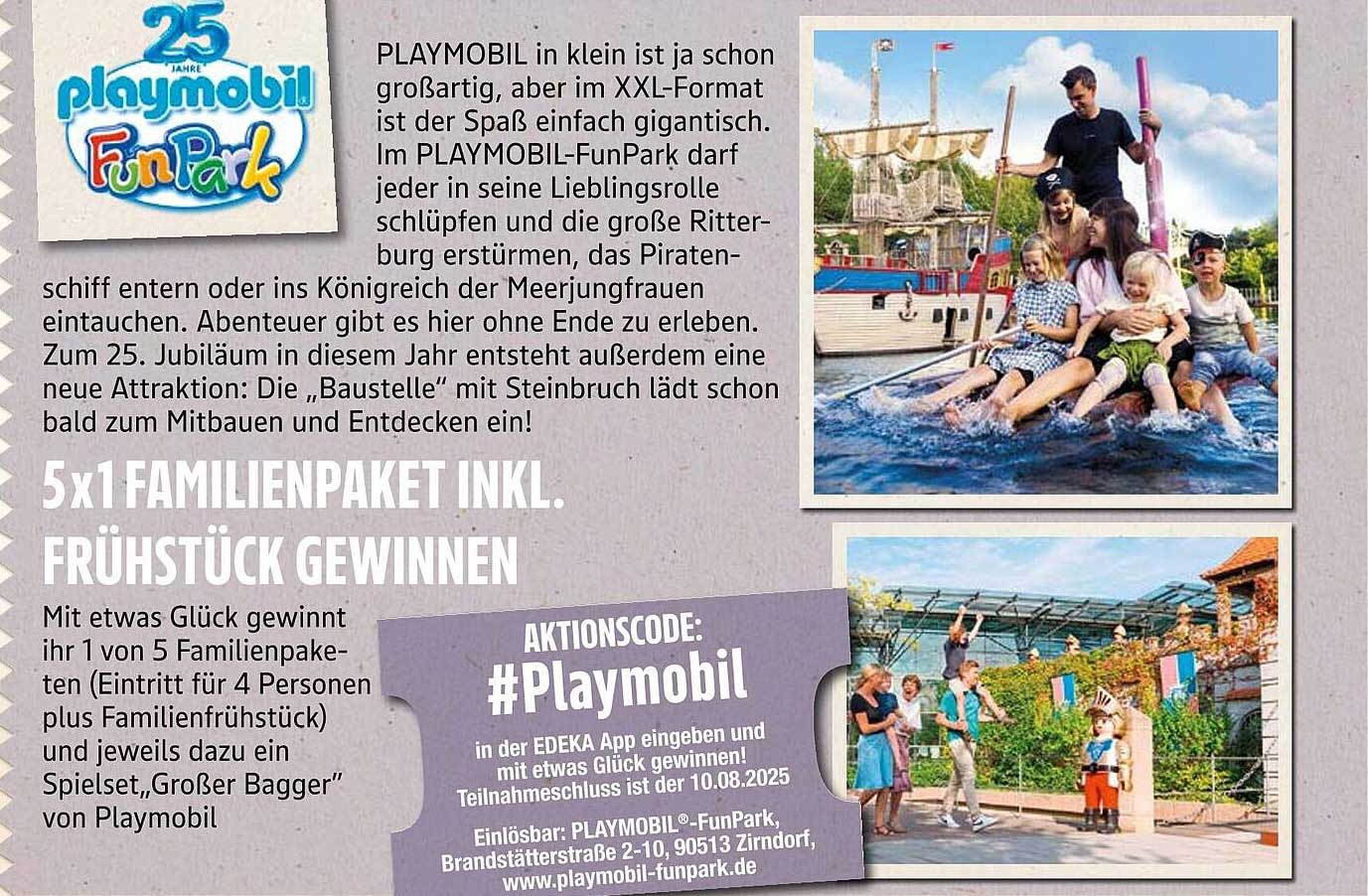 5x1 Familienpaket inkl. Frühstück gewinnen