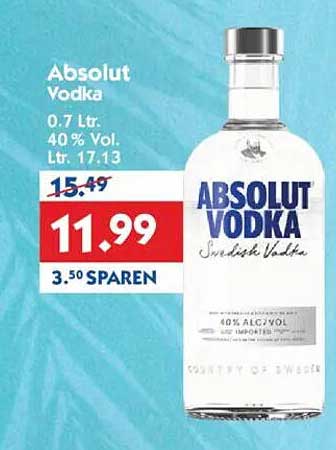 Absolut Vodka 0,7 L - 40 % Vol.
