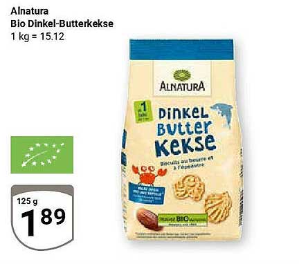 Alnatura Bio Dinkel-Butterkekse 125 g