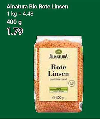 Alnatura Bio Rote Linsen 400 g