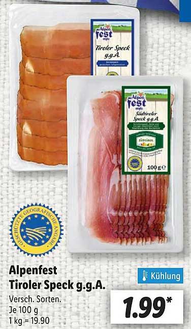 Alpenfest Tiroler Speck g.g.A.