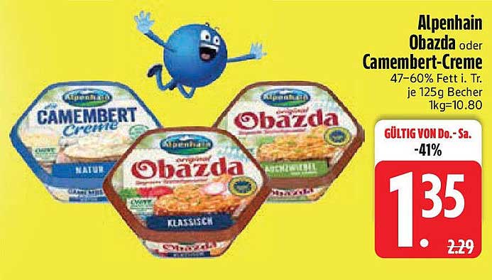 Alpenhain Obazda oder Camembert-Creme