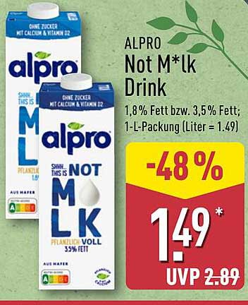 ALPRO Not M*lk Drink 1L