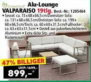 Alu-Lounge VALPARAISO 19tlg.