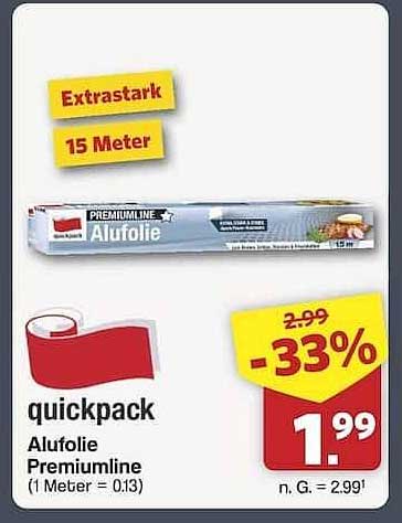 Alufolie Premiumline - Extrastark (15 Meter)