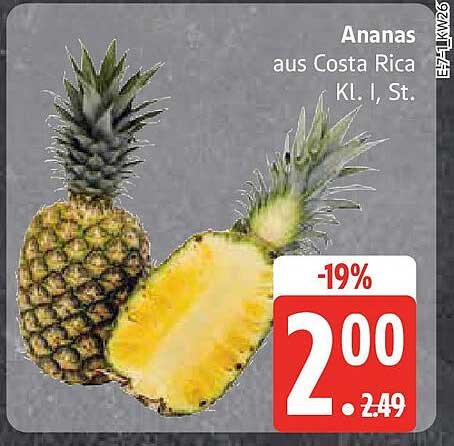 Ananas aus Costa Rica, Kl. I, St.