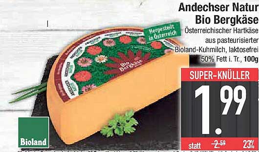 Andechser Natur Bio Bergkäse