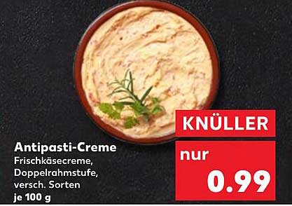 Antipasti-Creme - Frischkäsecreme, Doppelrahmstufe, versch. Sorten