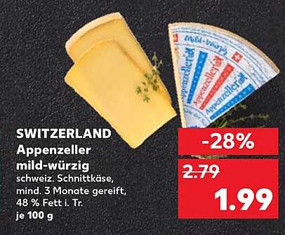 Appenzeller mild-würzig 100g