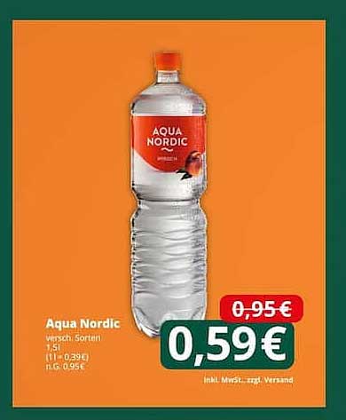 Aqua Nordic 1,5 l Flasche - verschiedene Sorten