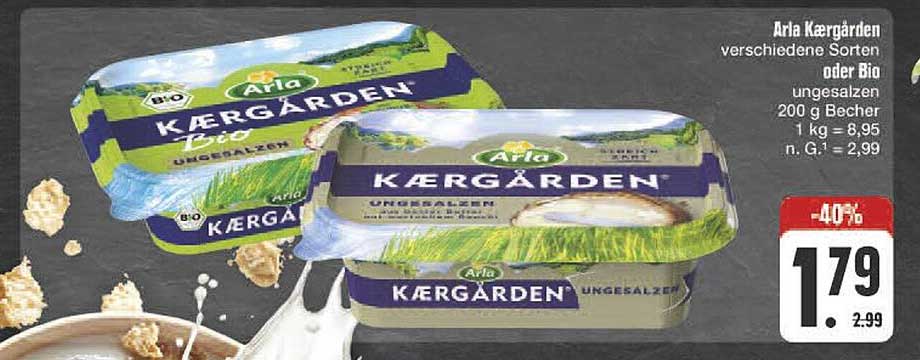 Arla Kærgården ungesalzen 200 g Becher