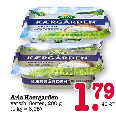 Arla Kaergarden - verschiedene Sorten, 200 g