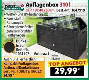 Auflagenbox 310 I - Wetter- und UV-beständiger Gartenklassiker