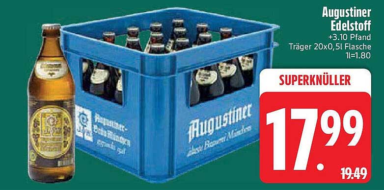 Augustiner Edelstoff 20x0,5l Kiste