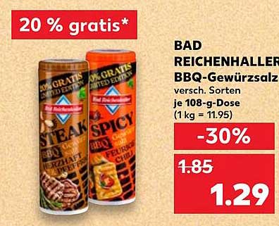 BAD REICHENHALLER BBQ-Gewürzsalz - Steak und Spicy Varianten