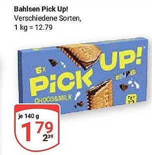 Bahlsen Pick Up! Verschiedene Sorten, 1 kg = 12,79
