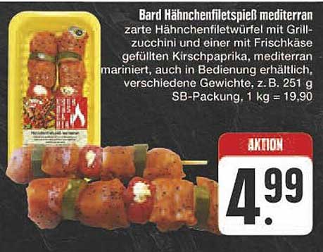 Bard Hähnchenfiletspieß mediterran