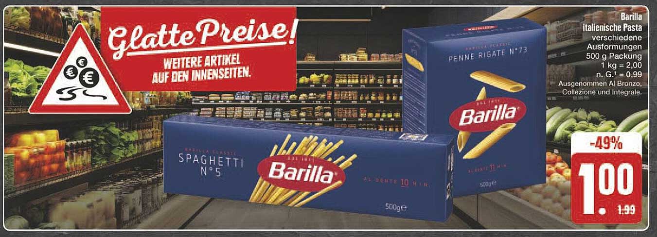 Barilla italienische Pasta verschiedene Ausführungen 500 g Packung