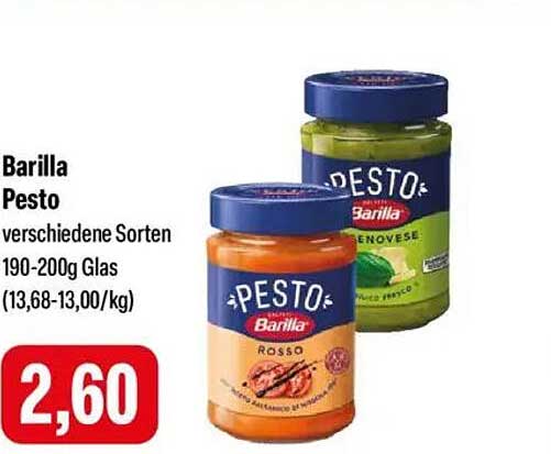 Barilla Pesto – verschiedene Sorten (190–200g Glas)