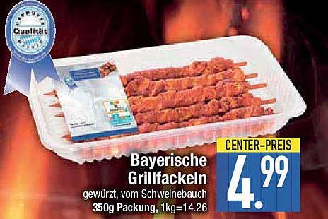 Bayerische Grillfackeln 350g - Gewürzt vom Schweinebauch