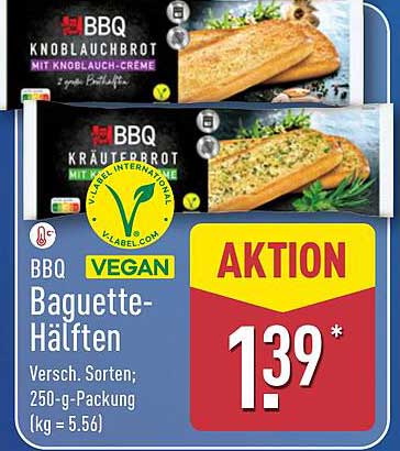 BBQ Baguette-Hälften – Verschiedene Sorten