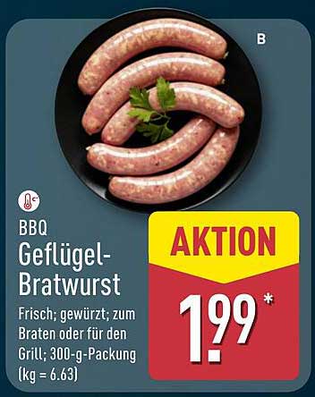 BBQ Geflügel-Bratwurst