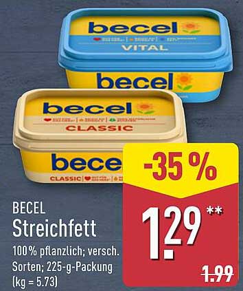 BECEL Streichfett 225-g-Packung - 100% pflanzlich