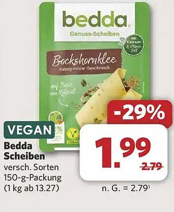 Bedda Scheiben - diverses Sortiment in 150-g-Packung
