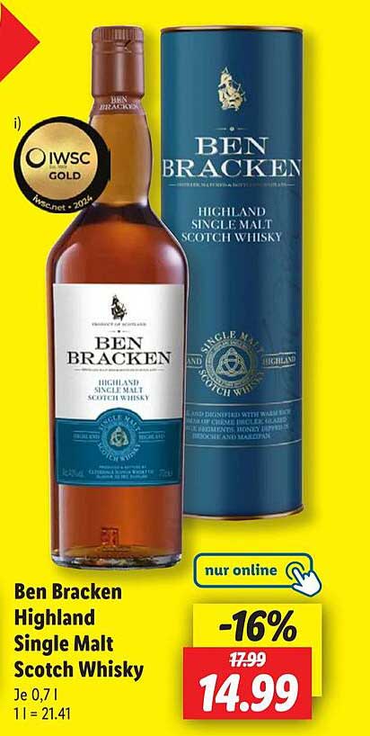 Ben Bracken Highland Single Malt Scotch Whisky