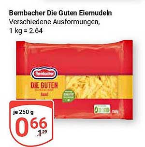 Bernbacher Die Guten Eiernudeln