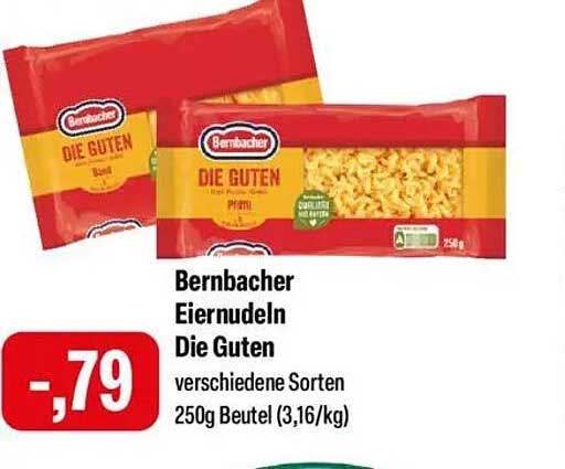 Bernbacher Eiernudeln Die Guten 250g Beutel