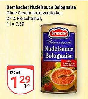 Bernbacher Nudelsauce Bolognese 170 ml