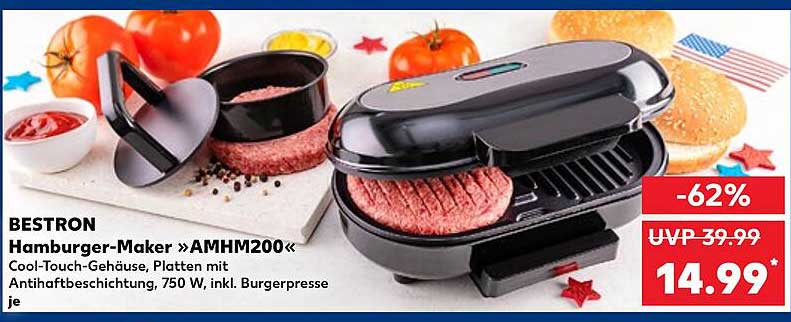 BESTRON Hamburger-Maker »AMHM200«
