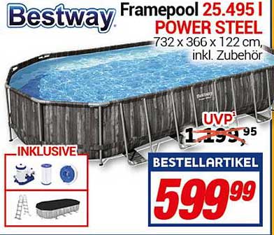 Bestway Framepool Power Steel 25.495 L