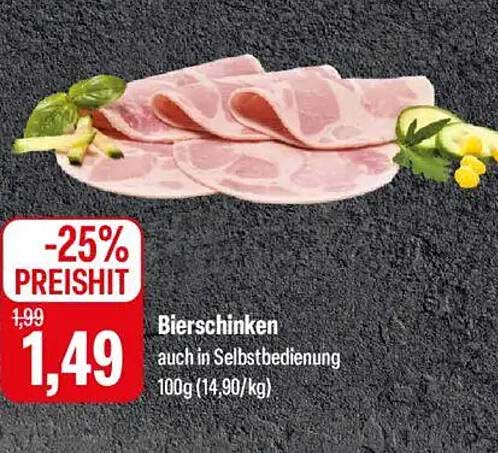 Bierschinken auch in Selbstbedienung