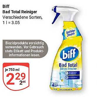 Biff Bad Total Reiniger - Verschiedene Sorten, 750 ml zum Aktionspreis