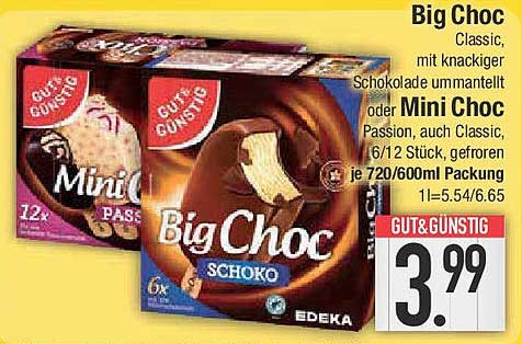 Big Choc oder Mini Choc – Schokoladengenuss für jeden Geschmack