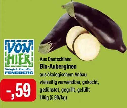 Bio-Auberginen aus Deutschland - jetzt zugreifen!